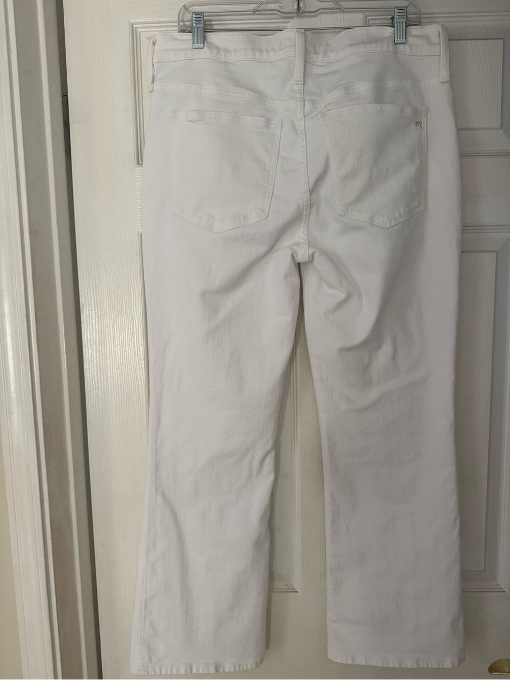 Madewell White Mid Rise Kick Out Jeans Sz 31 - Picture 2 of 5